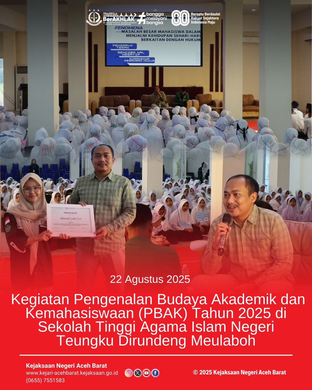 Kegiatan PBAK Tahun 2025 Di STAIN Teungku Dirundeng Meulaboh